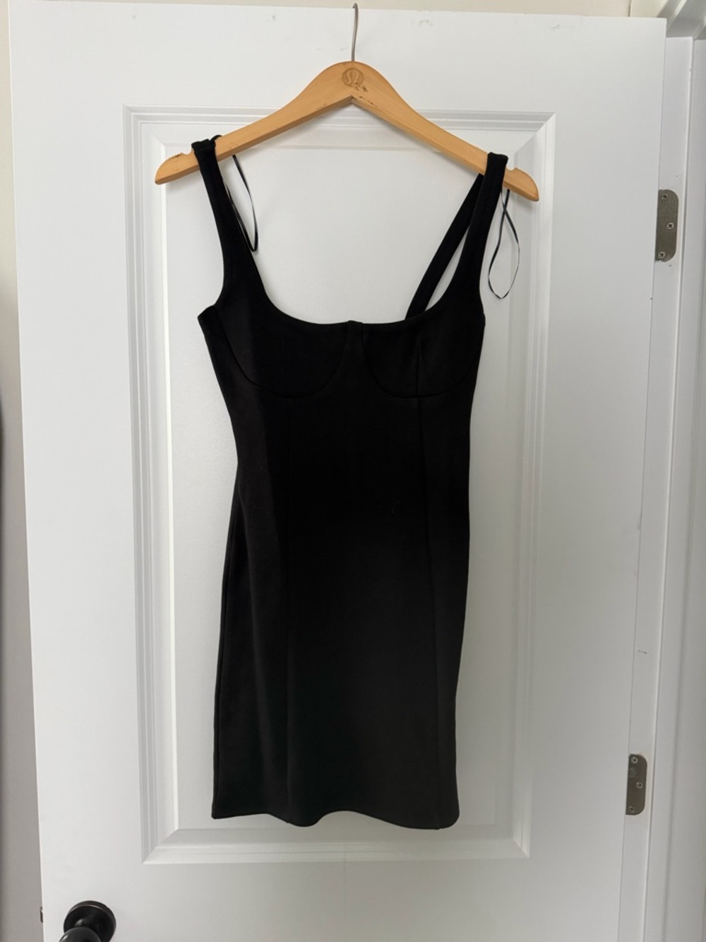 Zara Black Fitted Balconette Dress
